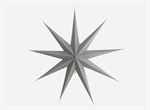 Stjerne grå 9 takker 87 cm fra House Doctor - Tinashjem